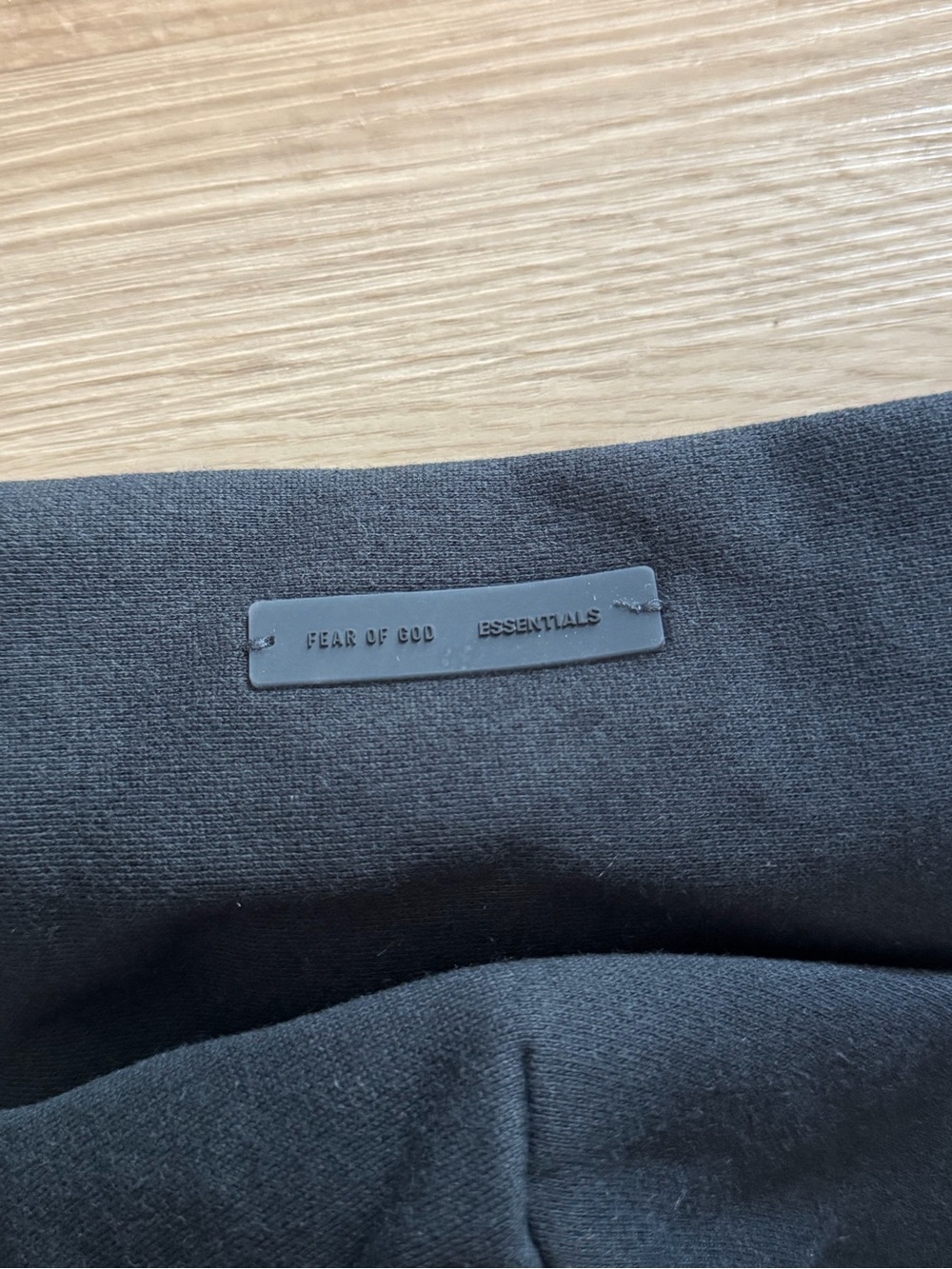 Fear of God ESSENTIALS New SS25 Version Zip Up Hoodie in Black with White Logo - Picture 4 of 8